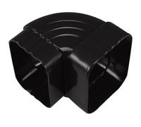 Ipetboom Coude D’Angle en Alliage D’Aluminium 60X80 MM Raccord Coudé 90° pour Gouttière Connecteur Métallique Anti-Pluie Adaptateur Robuste et Précis pour Évacuation des Eaux Pluviales