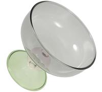 Ipetboom Coupe à Dessert en Verre Multicolore, Bol à Glace à Base Haute, Récipient Multifonction pour Fruits, Pudding et Milk-shake, Bol à Dessert Cuisine pour Maison et Fêtes, 1 Pièce