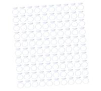 Ipetboom Coupes à Cils 100 Pcs En Plastique Blanc Porte-extensions De Cils Gobelets à Pigments Outil De Maquillage Compatible Tatouage