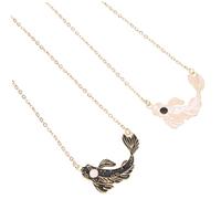 Ipetboom Couple Necklaces Tai Chi Koi Fish Matching Pendants Friendship Jewelry for Him and Her Durable Alloy Unique Design