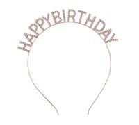 Ipetboom Couronne De Cheveux Unique Happy Birthday Doré Accessoire De Fête Adorable Décor De Cheveux Pour Et Séances Photo