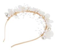 Ipetboom Couronne De Fleurs Perles Pour Mariage Tiare Élégante Avec Design Floral Pour Filles Et Femmes Accessoire De Tête Pour Événements Et Fêtes