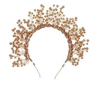 Ipetboom Couronne De Mariée Perles Artisanale Accessoire Élégant Pour Fête Et Mariage Bandeau Chic Et Raffiné Pour Noces Et Anniversaires