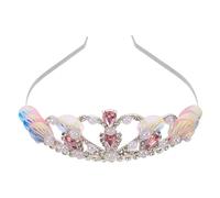 Ipetboom Couronne De Sirène En Coquillages Diadème En Fausses Perles Thème De Pour Fête D'Anniversaire Halloween Déguisement De Princesse De Fête