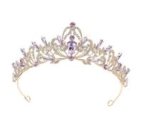 Ipetboom couronne de strass faire la fête ornement de diadème de mariée diadème de mariée en forme de couronne mariées diadèmes de mariage pour la mariée Tiara de mariage Alliage de zinc