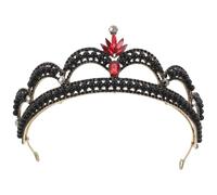 Ipetboom Couronne Mariage Femme Strass Coiffe Couronne Vintage Bijoux Tête Mariée Diadème Royale pour Anniversaire