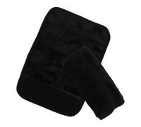 Ipetboom Coussin D'accoudoir Noir pour Fauteuil Roulant et Déambulateur, Rembourré et Antidérapant, Housse Lavable en Tissu Solide, Protection Confortable et Isolante le Froid, Lot de 2