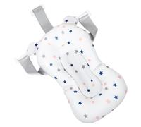 Ipetboom Coussin de Bain Flottant Antidérapant pour -né Blanc Étoiles Siège de Bain Respirant Doux et Confortable Bébé Mixte Adapté Bassine Tout-petit