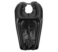 Ipetboom Coussin de Shampoing Gonflable Portable Noir Oreiller pour Laver Les Cheveux Tuyau Rallongé Anti-Éclaboussures Compact et Pliable Adapté aux Personnes Âgées Femmes Enceintes