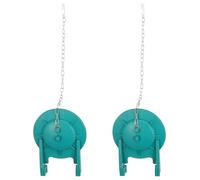 Ipetboom Couvercle de Clapet en Caoutchouc pour Chasse d'Eau Wc 2 Pièces Silicone Vert Perforé Accessoire Plomberie Sanitaire Compatible Réservoir Toilettes Usage Domestique et