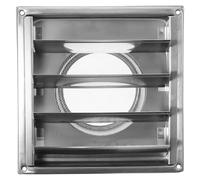 Ipetboom Couvercle de Ventilation Murale Extérieure Carré en Acier Inoxydable 304 Kit Complet pour Conduit D’Évacuation D’Air Hotte Murale Résistante à la Corrosion Ventilation Cuisine