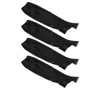 Ipetboom Couvre-Chaussures de Cyclisme en Tissu Oxford 2 Paires Imperméables et Pliables Noir, Protection Légère et Complète pour Vélo et Moto Pluie