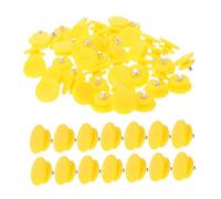 Ipetboom Crampons Antidérapants Chaussures 100 Pcs Acier Inoxydable Jaune, Pointes Piquées Résistantes, Unisexe Pour Marche Hivernale Sur Neige Et Glace, Accessoires Randonnée Et Trekking