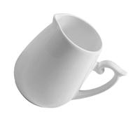 Ipetboom Crémier en Porcelaine Fine Blanc 160 Ml, Pichet à Lait en Céramique sans Poignée, Pot à Crème Multifonction pour Café, Sirop et Sauce, Ustensile Cuisine Compact et Facile