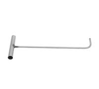 Ipetboom Crochet de Levage en Acier Inoxydable 38 CM X 8 MM Outil Robuste pour Soulever Plaques D’Égout Regards D’Eaux Pluviales et Fosses Septiques Extraction Sécurisée Usage