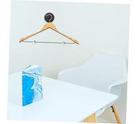 Ipetboom Crochet Mural Alliage Aluminium Noir Patère Robuste et Pratique pour Porte Salle de Bain Chapeaux et Vêtements Suspension Murale Gain de Place à Usure
