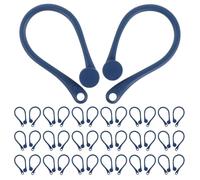 Ipetboom Crochets d'oreille Bleus Anti-Perte pour Écouteurs Sport 20 Paires, Accessoires Confortables en Plastique Souple, Maintien Sécurisé pour Écouteurs sans Fil, pour Jogging,