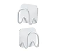 Ipetboom Crochets Muraux en Acier Inoxydable Cuisine Supports Muraux Adhésifs sans Perçage Lot de 2 Blancs Rangement pour Éponges Couvercles et Planches à Découper Optimisation Espace