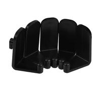 Ipetboom Crochets Muraux Noirs pour Panneaux Perforés Lot de 5 Installation Simple pour Organisation de Bureau Cuisine