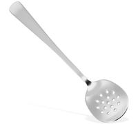 Ipetboom Cuillère de Service en Acier Inoxydable Perforée Petite, Passoire à Soupe Creuse Cuisine Occidentale, Ustensile Cuisine Inoxydable Ergonomique Usage Familial et Restauration