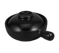 Ipetboom Cuiseur À Riz En Pierre Ragoût Poignée Cuisson Casserole À Mijoter Induction Couvercle En Argile Terre Cuite Traditionnel Micro-Ondes Cocotte En Céramique Bol