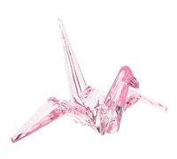 Ipetboom Décoration Acrylique Transparente Origami Modèle Délicat pour Bureau Animal Minimaliste Cadeau Anniversaire Garçon Fille Ornement Polyvalent