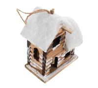 Ipetboom Décorations de Noël Bois avec Lumières LED Chaudes Maisons de Village Hiver pour Table et Sapin Accessoires Festifs Village Enchanté