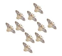 Ipetboom Décorations Ongles 3d Abeille En Alliage, Lot De 10 Pièces Pour Nail Art Et Personnalisation De Robes Et Accessoires, Usage Quotidien Et Événements - Résistantes Et Faciles à Appli
