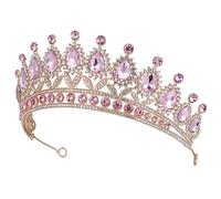 Ipetboom Diadème Strass Pour Mariée Couronne Élégante Rhinestones Pour Fête Mariage Et Anniversaire Accessoire De Coiffure Brillante Pour Femmes Et Filles