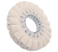 Ipetboom Disque de Polissage en Coton 150x50x22 Mm Roue à Polir S Type Noyau en Fer pour Perceuse, Accessoire de Polissage Métal et Bois, Kit Lustrage Industriel Polyvalent