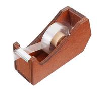 Ipetboom Distributeur de Ruban Adhésif en Bois Rétro Animal de Bureau Forme Baleine Coupe-Ruban Intégré Support Pratique pour Rouleaux Adhésifs Accessoire Créatif pour Bureau et Atelier