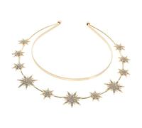 Ipetboom Double Layer Headband Élégant Six-pointé Étoile Accessoire De Coiffure Pour Mariage Cosplay Fête Et Célébrations
