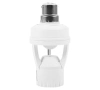 Ipetboom Douille à Détecteur Infrarouge B22 vers E27, Adaptateur pour Ampoule LED E27, Support de Lampe 100-250v, Convertisseur Ampoule pour Couloirs et Entrées, Douille Lumineuse