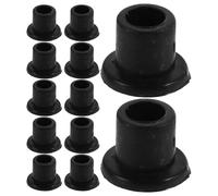 Ipetboom Douille de Charnière Pivotante en Plastique 8 Mm Noir, Manchon de Fixation pour Porte en Verre, Lot de 100 Pièces, Remplacement Quincaillerie Porte, Accessoire Solide Réduit Bruit