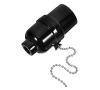 Ipetboom Douille de Lampe E27 Cordon Interrupteur Tirette en Bakélite, Support Plafonnier Simple et Fonctionnel pour Pièces de Lampe et Luminaire à Chaînette Usage Résidentiel