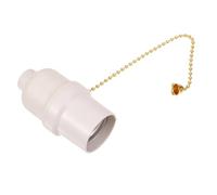 Ipetboom Douille pour Lampe à Tirette en Bakélite Ignifuge Interrupteur Intégré, Douille D’ampoule E27 Dorée, Accessoire D’éclairage Domestique pour Lampadaire et Plafonnier, Usage