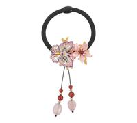 Ipetboom Élastiques à Cheveux Rétro Chinois Extra Épais Haute Élasticité en Tissu Doux Assortiment Coloré Accessoires pour Queue de Cheval Femme Adaptés pour Fêtes Hanfu et Usage