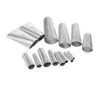 Ipetboom Embouts de Calfeutrage en Acier Inoxydable Kit 14 Pièces Buses D’Étanchéité pour Mastic Outil Applicateur de Mastic Précis pour Murs Extérieurs et Collage Verre Buse Solide et