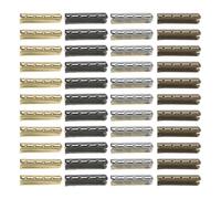 Ipetboom Embouts de Lacets Métalliques à 4 Trous 4×23 Mm, 100 Pièces, Conseils de Réparation Solide pour Lacets de Chaussures, Accessoires de Rechange Pratiques pour Entretien Chaussures