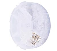 Ipetboom Ensemble 260 Pièces Bouchons D'oreilles Accessoires Bijoux Soi-même, Argenté, Fournitures Bricolage Créatives pour Fabrication Boucles D'oreilles, Loisirs Créatifs, Présents DIY