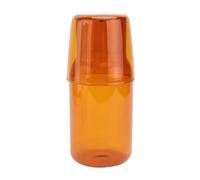 Ipetboom Ensemble Carafe et Gobelet en Verre Borosilicate Transparent, Capacité Grosse, Couleur Ambre, Kit 2 Pièces pour Maison, Bureau et Hôtel, Accessoire Boisson Réutilisable, Eau et