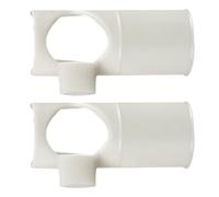 Ipetboom Ensemble de 2 Souffleurs de Flûte Débutant en Nylon Solide, Taille Large, Couleur Beige pour Flûte en Bambou C/d, Accessoire D’aide la Respiration pour Apprentissage Facile