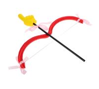 Ipetboom Ensemble Flèche et Arc de Cupidon pour Adulte Accessoire Cosplay Saint-Valentin Flèche Jaune Arc Rouge Accessoire Photo Cœur Romantique pour Déguisement Amoureux