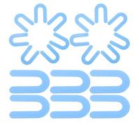 Ipetboom Entretoises de Carrelage de U 1/16 Pouce 100 Pièces Plastique Bleu Croisillons pour Joints de Carrelage Piscine Outils de Nivellement Accessoires Pose