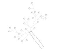Ipetboom Épingle à Cheveux Perle de U, Accessoire Mariage Léger Fait Main, Décoration Coiffure Élégante pour Mariée et Fêtes, Bijou Cheveux Chignon Raffinée