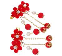 Ipetboom Épingles à Cheveux Hanfu pour Garçon Fille Style Chinois avec Pompons Accessoire pour Cheveux Fille Style Ancien