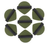 Ipetboom Éponges Maquillage Double Face 7 Pièces Taille Standard, Pour Maquillage Humide Et Sec, Fond De Teint Poudre, Couleur Vert Matcha, Adaptées Aux Peaux Sensibles Et Usage Quotidien