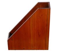 Ipetboom Étagère de Bureau en Bois Vintage 1 Compartiment 30x20x25 Cm Rangement Vertical pour Dossiers et Magazines Organisateur de Table pour Bureau et Maison