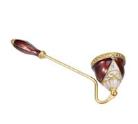 Ipetboom Éteignoir à Mèche Vintage Métal Outil pour Tremper la Mèche Couvercle Éteignoir avec Joint Métallique Accessoire Entretien des Bougies Éteignoir-extincteur Forme de Cloche