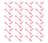 Ipetboom Étiquettes Autocollantes Alimentaires Rondes et Carrées, Papier Adhésif Rose, 300 Pièces, Résistantes à L'humidité, pour Bocaux, Pots D'épices, la Cuisine et Pâtisserie,